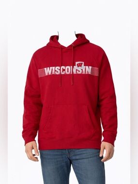 Under Armour Red Loose Fit wisconsin badgers Hoodie